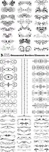 Vectors - Ornamental Borders Elements 10