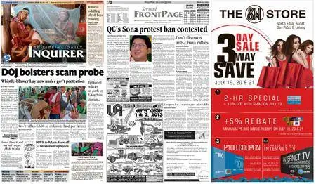 Philippine Daily Inquirer – July 19, 2013