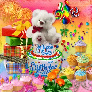 Scrap Kit: My Rainbow Birthday