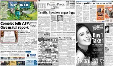 Philippine Daily Inquirer – August 19, 2011