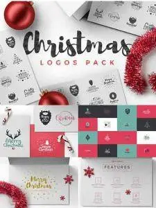 CreativeMarket - Christmas Logos Pack