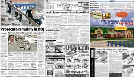 Philippine Daily Inquirer – April 20, 2010