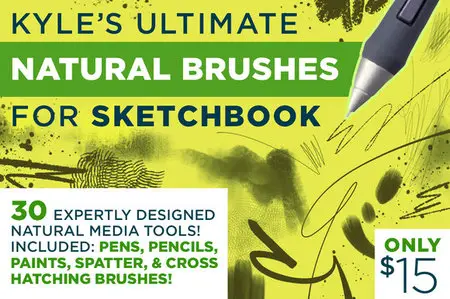 CreativeMarket - Kyle's Natural Brushes 4 Sketchbook