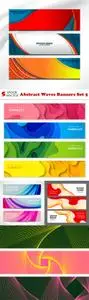 Vectors - Abstract Waves Banners Set 5