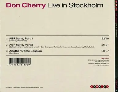 Don Cherry - Live In Stockholm (2013) {Caprice Records}