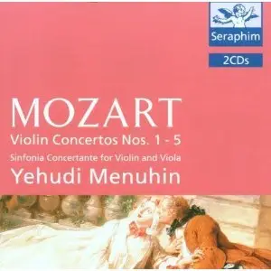 Yehudi Menuhin, Rudolf Barshai - Mozart: Violin Concertos Nos. 1 - 5; Sinfonia Concertante (2 CDs) (2005)