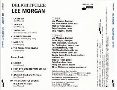 Lee Morgan - Delightfulee (1966) {Blue Note Japan SHM-CD UCCQ-5073 rel 2014} (24-192 remaster)