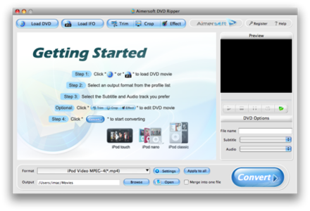 Aimersoft DVD Ripper 1.9.2.1 - (mac osX_intel&ppc)