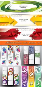 Abstract modern vector banner set 2