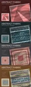 Abstract Fabric Decorative Design with Printing Set