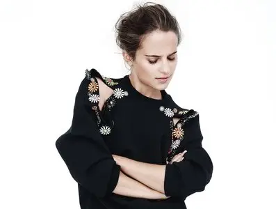 Alicia Vikander by Scott Trindle for Vogue UK February 2015