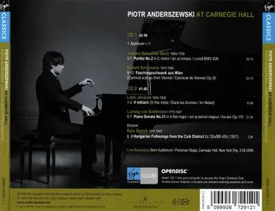 Piotr Anderszewski at Carnegie Hall: Bach, Schumann, Janáček, Beethoven, Bartók (2009)