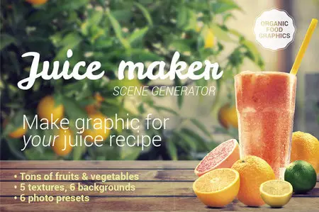 CreativeMarket - Organic Juice Maker Scene Generator