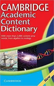 Cambridge Academic Content Dictionary