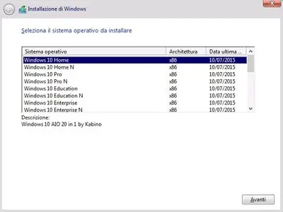 Microsoft Windows 10 AIO 20 in 1 MSDN