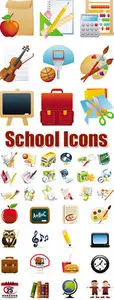 School Icons Vector
