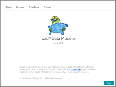 Toad Data Modeler 7.3.0.261 x86 / 7.3.0.252 x64