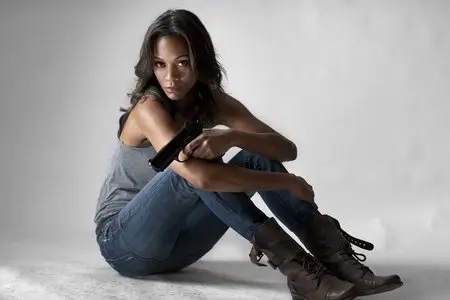 Zoe Saldana - Colombiana Promoshoot 2011