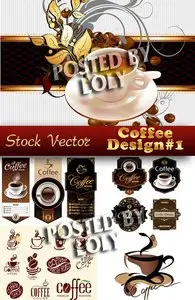 Coffee Designs #1 - Stock Vector