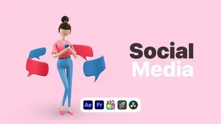 Explainer Girl Social Media 50622950