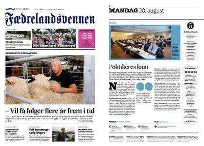 Fædrelandsvennen – 20. august 2018