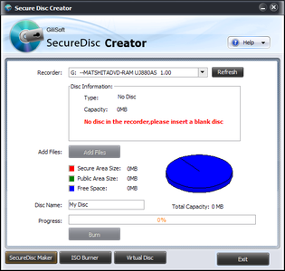 GiliSoft Secure Disc Creator 6.3.0