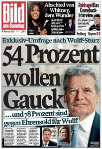 Bild am Sonntag vom 19. Februar 2012