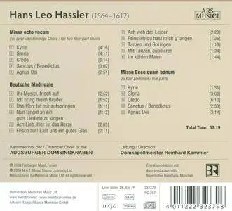 Augsburger Domsingknaben Chamber Choir, Reinhard Kammler - Hans Leo Hassler: Messen, Deutsche Madrigale (2009)