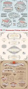 Vectors - Ornamental Vintage Labels 20