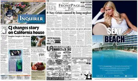 Philippine Daily Inquirer – March 27, 2012