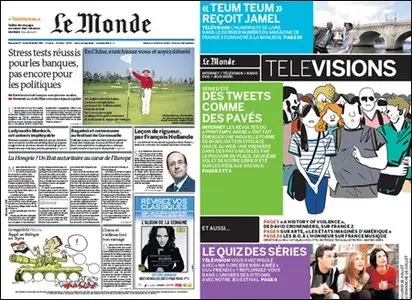 Le Monde - 17 & 18 July 2011 (+ Supplement)