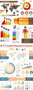 Vectors - Stylish Infographics Elements