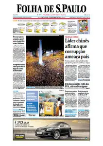 Jornal Folha de São Paulo - 09 de novembro de 2012 - Sexta