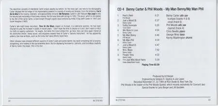 Benny Carter - 4 Albums From The MusicMasters Catalogue - Set 1 (1987-89) {4CD Set Nimbus Records rel 2011}