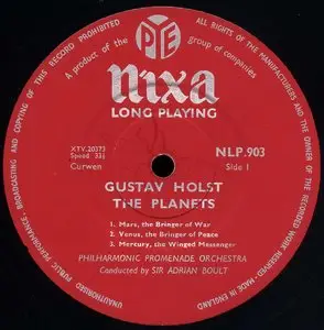 London Philharmonic Orchestra / Sir Adrian Boult - Holst, The Planets Suite, Op.32 (1954) 24-bit/96kHz