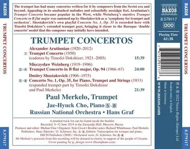 Paul Merkelo, Hans Graf, Russian National Orchestra - Arutiunian, Shostakovich, Weinberg: Trumpet Concertos (2022)