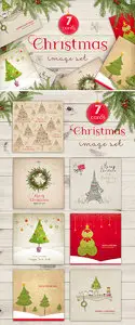 Christmas Cards 7 Image Set