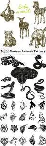 Vectors - Various Animals Tattoo 5