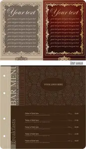 Bar menu