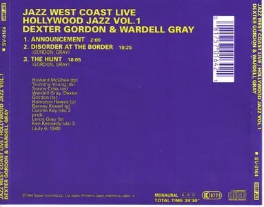 Dexter Gordon & Wardell Gray - Jazz West Coast Live: Hollywood Jazz, Vol.1 (1992)
