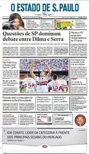 Jornal O Estado de SP em PDF, Segunda, 18 de Outubro de 2010