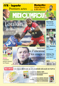 Midi Olympique Vert du Vendredi 16 Décembre 2016