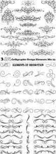 Vectors - Calligraphic Design Elements Mix 23