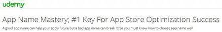 App Name Mastery; #1 Key For App Store Optimization Success