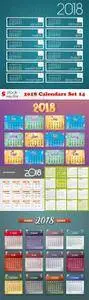 Vectors - 2018 Calendars Set 14