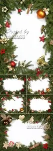 Stock Photo - Spruce Branches Frames 2