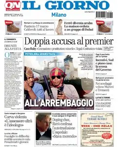 IL GIORNO DEL 09 FEBBRAIO 2011