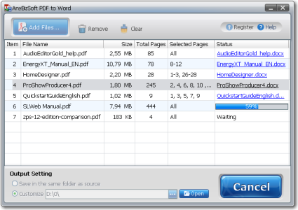 AnyBizSoft PDF to Word 3.0.0 Portable