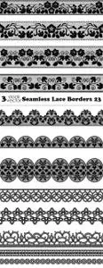 Vectors - Seamless Lace Borders 23