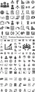 Vectors - Various Business Icons Set